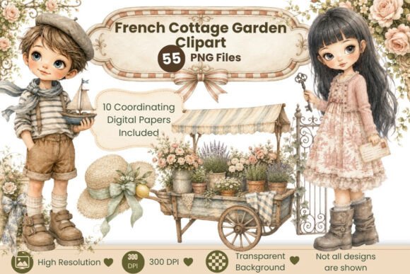 Download French Cottage Garden Clipart - Garden clipart Collection