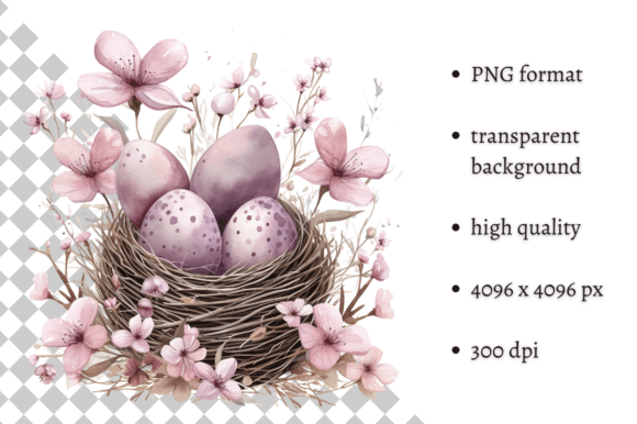 Download Watercolor Lavender Easter Eggs Clipart - Easter eggs clipart Collection