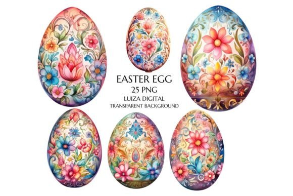 Download Watercolor Easter Eggs Clipart, - Easter eggs clipart Collection