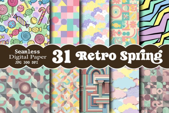 Download Retro Spring Patterns - Patterns Collection