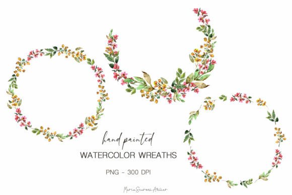 Download Wreaths Spring Watercolor Clipart - Watercolor clipart Collection